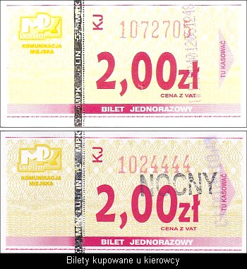 Dwa bilety z 2004 - kupione u kierowców